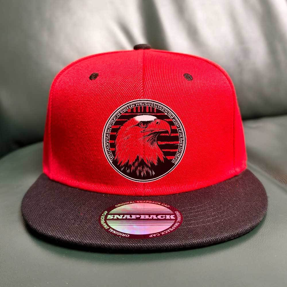 Unisex DJ Snapback Hat - Black & Red Two-Tone, Lightweight Breathable Polyester, Adjustable Snap Closure, Machine Washable, Perfect for EDM Parties & Casual Wear, Casual Headwear | Snapback Design | Durable Headgear, Yoki Man
