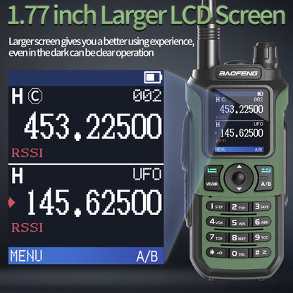 BaoFeng UV-21R Ham Radio Handheld Two-Way Radio - Long Range UHF/VHF Dual Band Walkie Talkie with Type-C Charging, 999 Channels, NOAA Weather Alerts, USB/Battery Powered, Compatible with UV-5R - for Camping, Construction, Eve