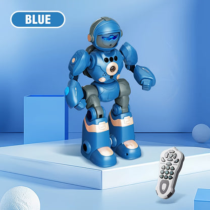 RC Robot Toy for Kids Remote Control Robot Toy, Smart Gesture Sensing Rechargeable & Programmable Robot Walking Dancing Singing Voice conversation Chirstmas Gift for Boys Girls