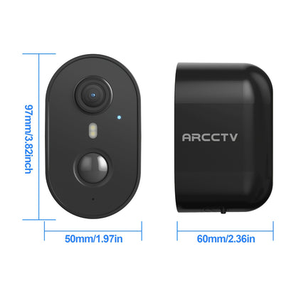 4MP Outdoor Security Camera With Solar Panel, Battery, Wireless Surveillance Camera, PIR Motion Detection And Alarm, Colour Night Vision, SD/Cloud Storage, Alexa Supported, 2-Way Audio, Black, 2.4G/5G WIFI