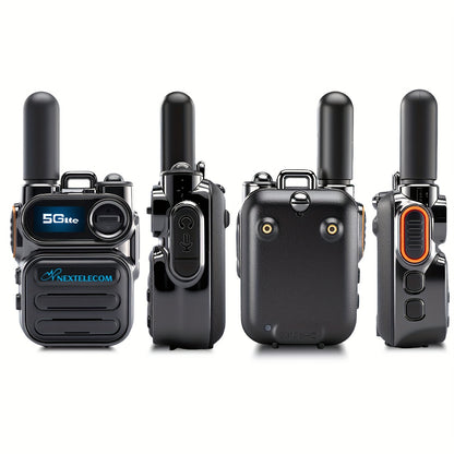 G388 Global Long-range Walkie-talkie 5G Two-way Radio, Multi-LED Flashlight, Rechargeable PTT Cellular Radio Fast Wireless Unlimited Range, Far-end Intercom, HD Sound Quality, Rugged And Suitable for Outdoor Activities (with