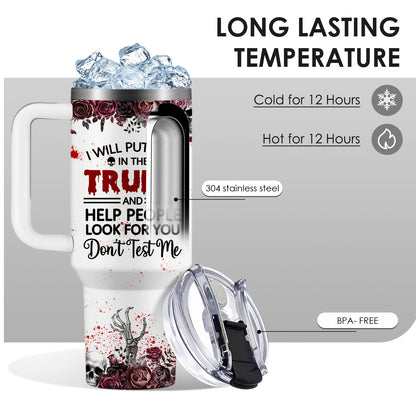 1pc Horror Cat Coffee Mug, Halloween Stainless Steel Insulated Cups 40oz, Halloween Cat Cups with Lids And Straws, Halloween Coffee Cups, Large Capacity Coffee Cup, Stainless Steel Insulated Cup with Handle, Horror Cat Cup, W