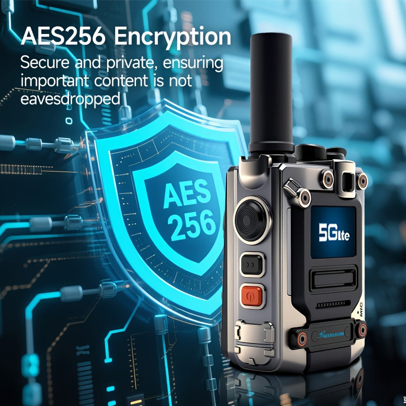 5G/4G 5000 Miles Nationwide Walkie Talkie Long Range K300s POC Two Way Radio SIM Card No Monthly Fee Long Standby Battery Rechargeable Handheld for Outdoor Activities Hiking Camping Hunting Truckers Consruction Business Use,