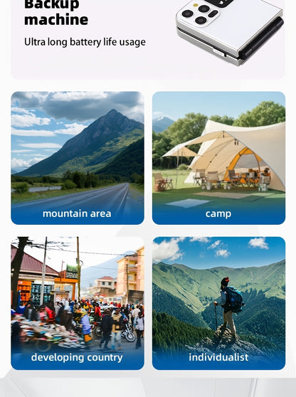 Dual-Sim Flip Phone | Retro Design With 2G Network, 1350Mah Battery, Multifunctional Features Including Entertainment, Tools, File Management, Audio Player, Fm Radio, Camera, Contact Management - Yue Cui I15Pro