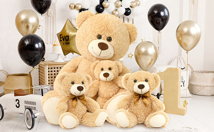 MaoGoLan Giant Teddy Bear Mommy And Baby Bear Soft Plush Bear Stuffed Animal for Teddy Bear Baby Shower, Tan, 39 Inches,  Cute Stuffed Animal, Huggable Plushie, Cozy Plush, Highquality Stuffing, Large Teddy Bear, Animal Lover