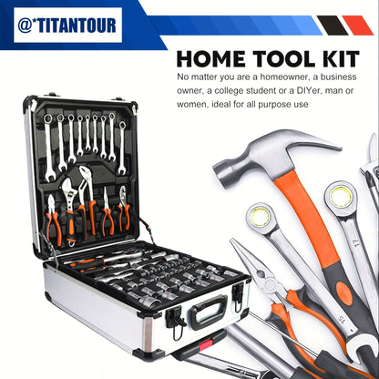 899/216/53PCS Or 230/65PCS Updated Tool Set, MechanicTool Kits for Auto Repair And Household Mechanical Tool Kit for Car Bike Repair Tools, 1/2 *1/4" 3/8 "drive Depth And Standard Sockets, Ratchet Torque Wrench Screwdriver So