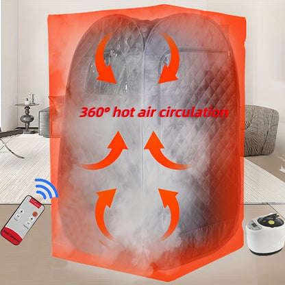 Single Sauna Sweat Steamer, Equipped with Steam Generator, Folding Chair, American Standard Plug, Can Also Steam Sauna At Home, Convenient And Movable, Ideal Family Gift