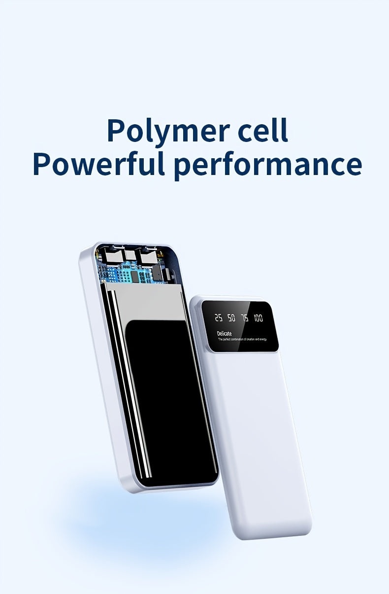 65000mAh High-capacity Portable Power Bank, Portable USB Charger, for iphone17/ 16/ 15/ 14/ 13/ 12/ 11/ XS, Portable Charger with LED Power Display Outdoor Travel Emergency Backup Power Bank, Best Gift for Halloween And Chris