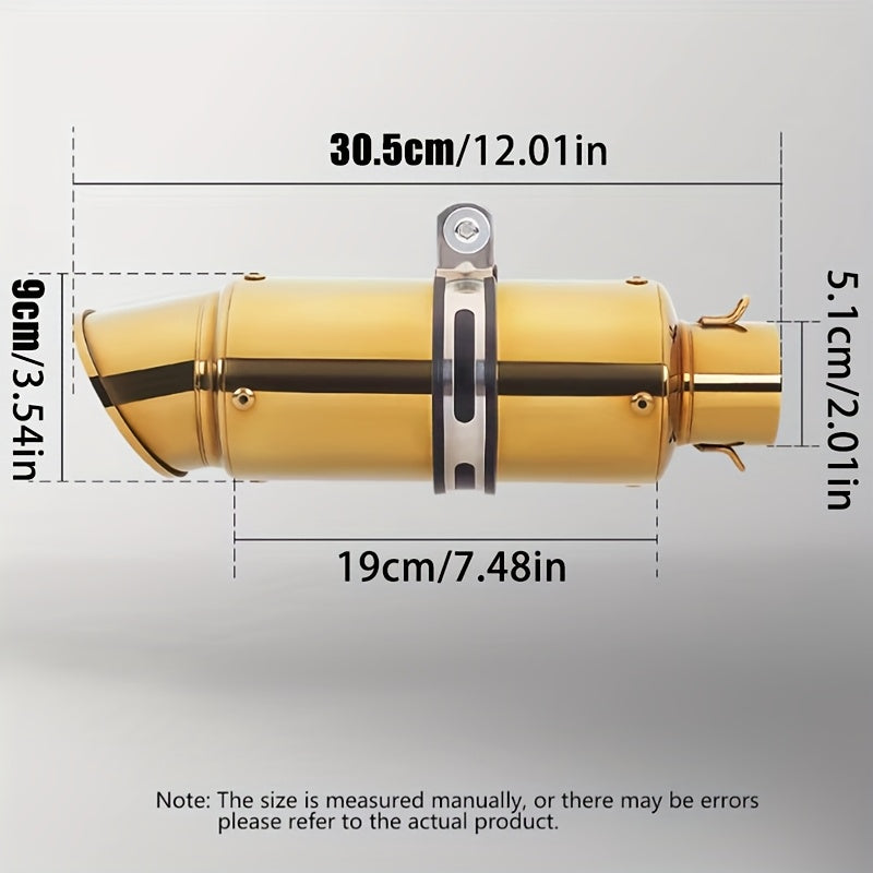 Universal 51mm caliber motorcycle exhaust tailpipe for Honda for Kawasaki and other motorcycles, made of stainless steel material with high performance and high temperature resistance. Motorcycle parts and accessories
