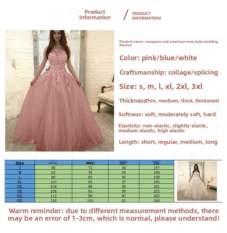 2026 New Wedding Dress | Sexy Lace, Three-Color, Midi Length, Lantern Sleeve, Crew Neck, Elegant Style