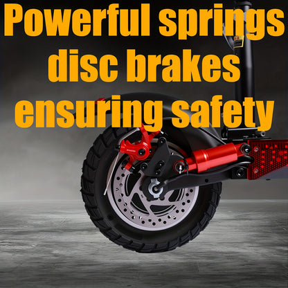 UNQYX Adult Folding Electric Scooter, Max Load 300 Lbs, High-power Motor, 48V 15Ah Battery, Range Of 28 Miles, Comfortable Seat, Capable Of Climbs 30-degree Inclines, 10-inch Off-road Tires And Dual Braking System, Portable C
