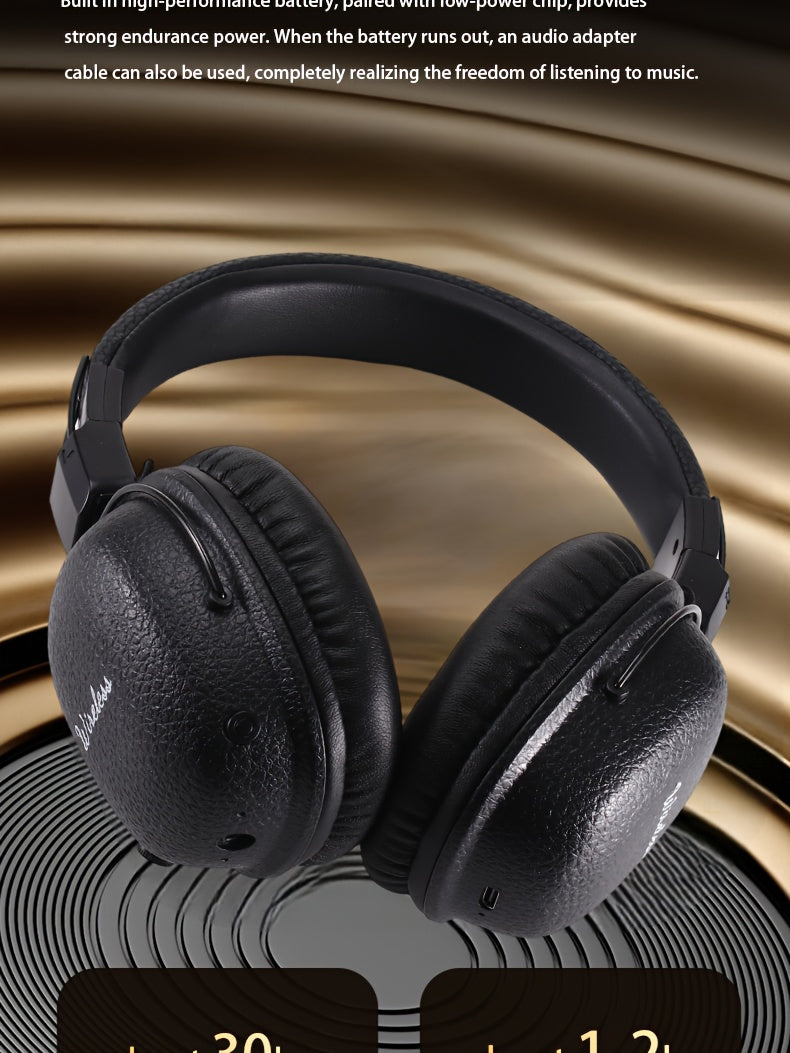 [Noise-Canceling Headphones] 2025 Classic Model Noise-Canceling Headphones - Dual Chip Technology, Lossless Sound, Dual Golden Plating Certification, Foldable/Wireless Design with Strong Anti-Interference Capability, Ensures