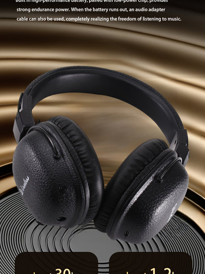 [Noise-Canceling Headphones] 2025 Classic Model Noise-Canceling Headphones - Dual Chip Technology, Lossless Sound, Dual Golden Plating Certification, Foldable/Wireless Design with Strong Anti-Interference Capability, Ensures