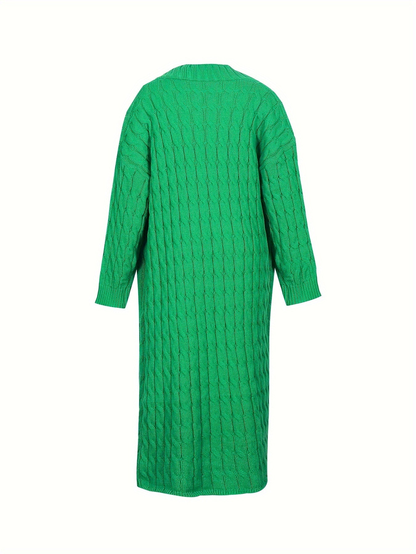 [Cardigan Sweater] Plus Size - Plus Size Cardigan Sweater A23A062