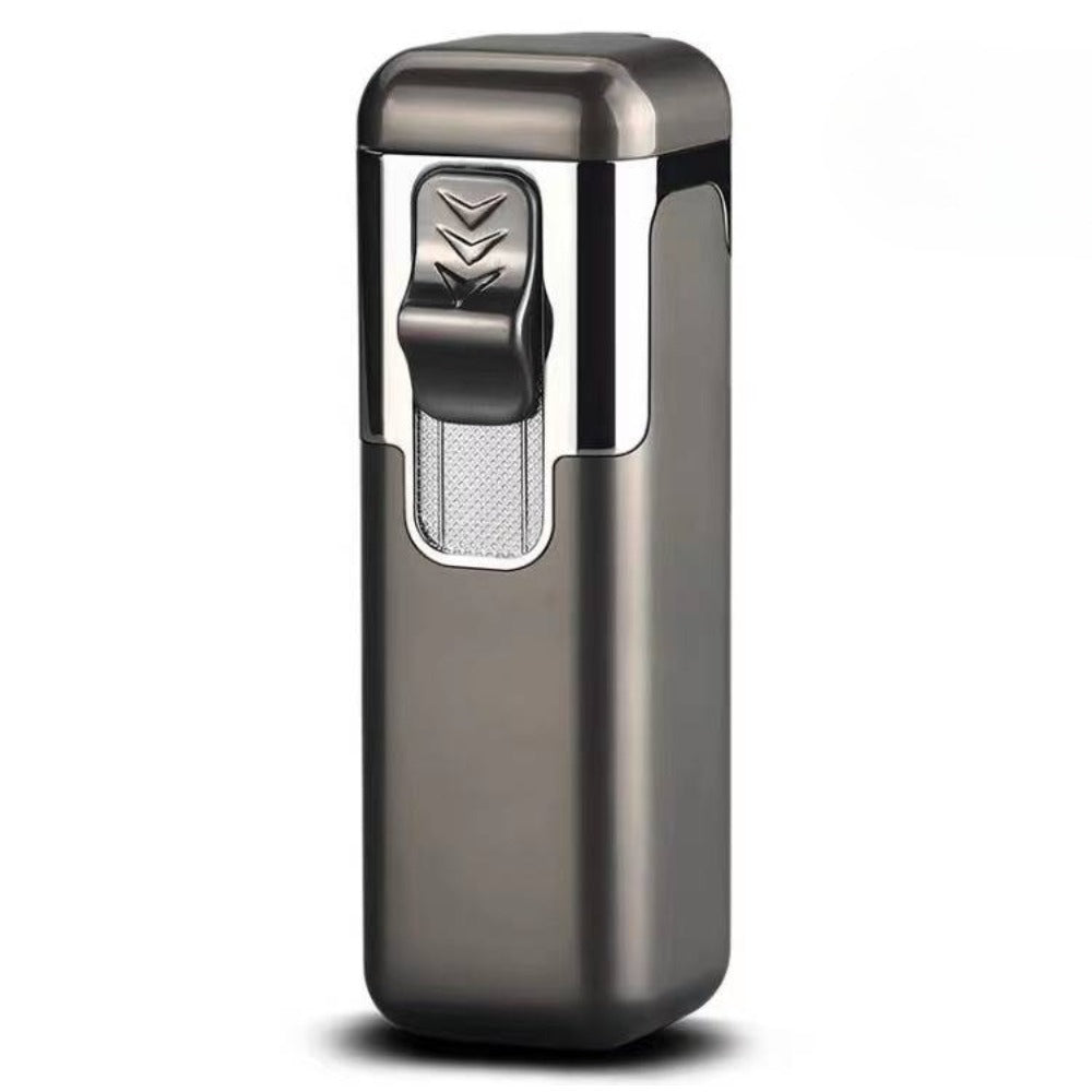 1pc Quad Direct Blow Flame Inflatable Butane Lighter | Adjustable Windproof, Metal, Ideal for Camping, Outdoor, Collections, Gifts, Birthday, Holiday Gifts