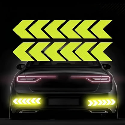 48pcs Set of Waterproof Reflective Arrow Stickers for Cars, RVs, Motorcycles, and Bicycles - Universal Nighttime Warning Decals, Car Decals, Christmas Gift, Car Decal Red Green, Car Accessorie, Reflective Sticker, Car Sticker