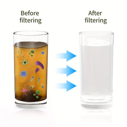 2pcs/4pcs, Personal Water Filter Straw Mini Water Purifier Survival Gear for Hiking, Camping, Travel and Emergency Preparedness