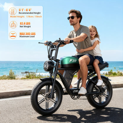 749W Moutain Ebike, 20" Fat Tire Electric Bike For Teens, 48V 20Ah Battery, 7-Speed Ebike Front & Rear Suspension/ Disc Brake. Z6 FlodIng Ebike, 650W 14-inch Adult Electric Bike.Two Models Available