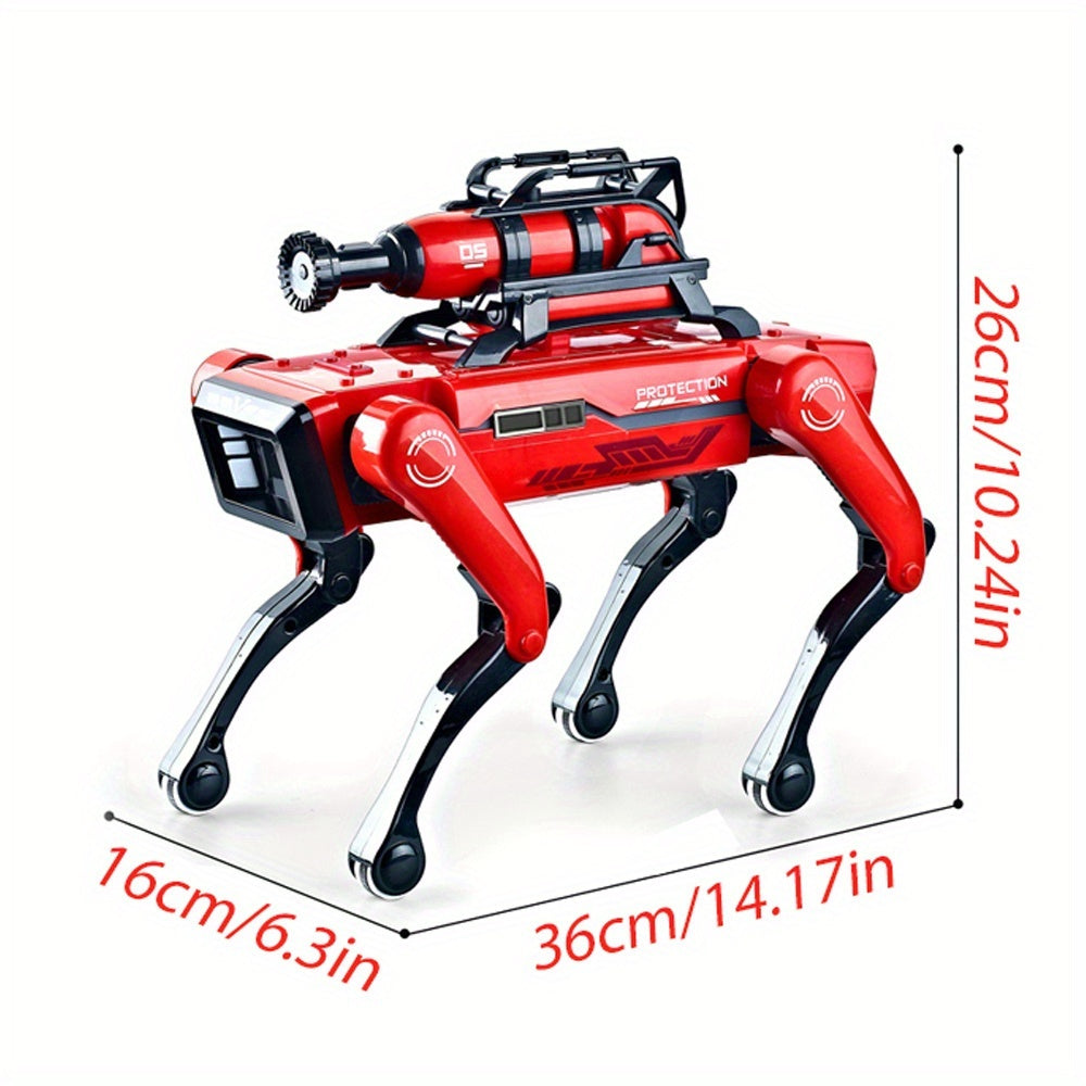 Cool technology! Intelligent robot dog, supporting voice commands, interactive play, music and dance, robot arm, with spray function, suitable for children and family entertainment!-RED, Robot Pet, Robots for, Family Fun, Edu