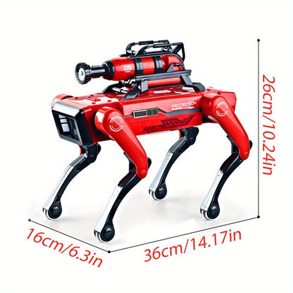Cool technology! Intelligent robot dog, supporting voice commands, interactive play, music and dance, robot arm, with spray function, suitable for children and family entertainment!-RED, Robot Pet, Robots for, Family Fun, Edu