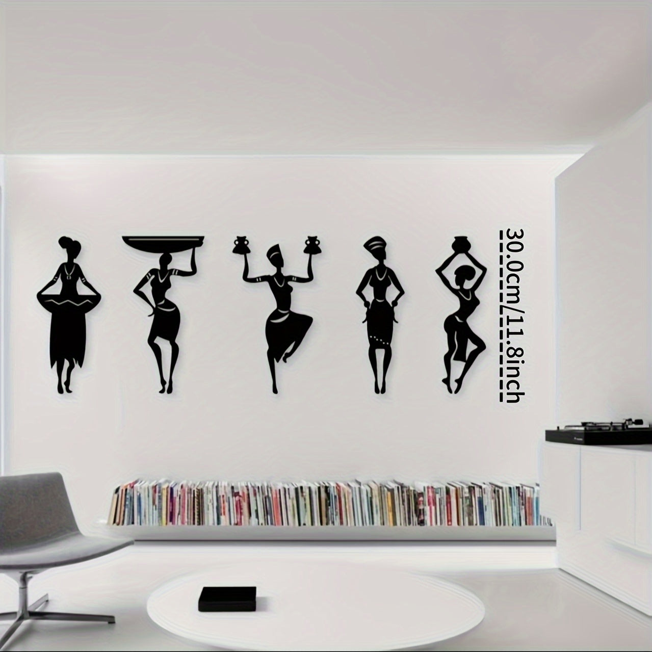 2D Flat, 5pcs African Female Acrylic Wall Decor, African Dancer Artwork, Framed Home Decor, House warming Gifts, Dance Scene Themed Party Decor, Perfect for Birthdays, Valentine's Day, Weddings and Christmas - Ideal for any o