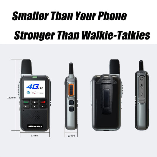 2 Pack Fast Unlimited Range Radio Long Distance Walkie Talkie Handheld Radio Two-Way Radio Portable Radio Portable FM, Perfect for Outdoor Activities, Construction, Logistics, Hotel