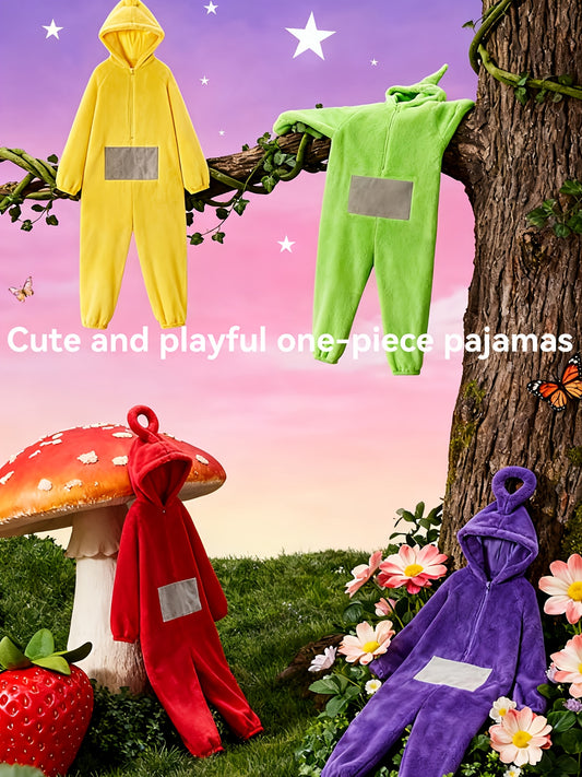 [Local Selection] Adorable Pet-themed One-piece Homewear (Multiple Colors) for, Cute Style. Soft Material, Skin-friendly, Warm, Cozy, And Comfortable. Perfect for Home And Leisure, Suitable for Cute And Casual Settings.