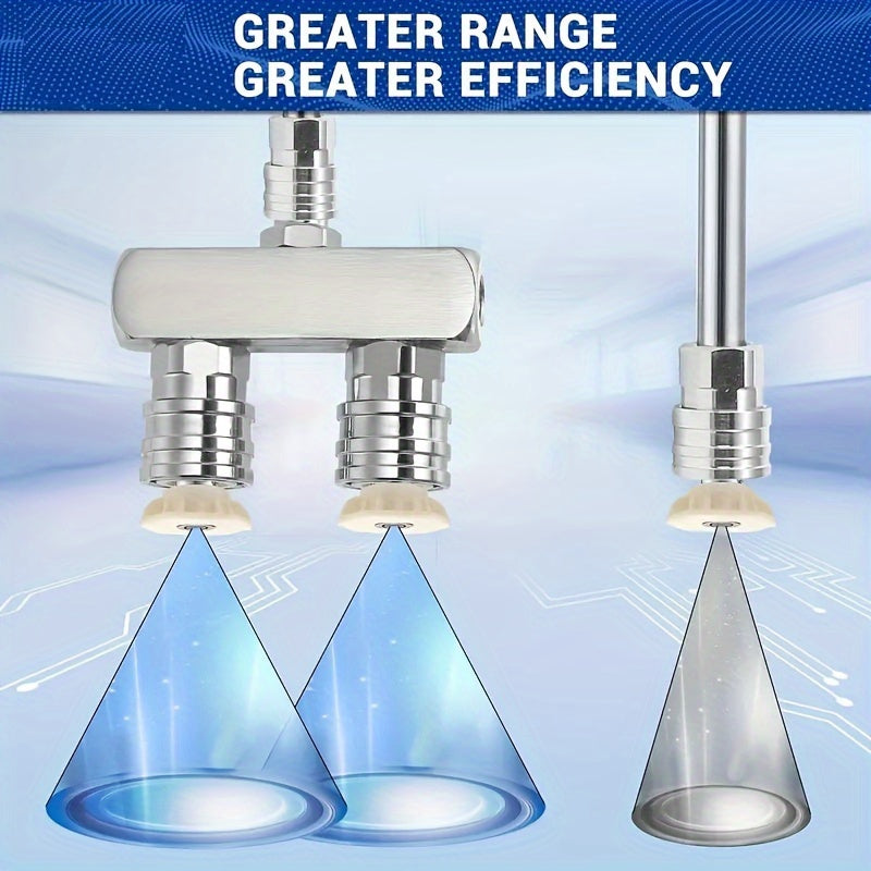 2 in 1pc Electric Cleaning Machine Nozzle High-Pressure Washer Head, Dual High-Pressure Washer Nozzles 4 High-Pressure Washer Nozzles with a quarter Inch Quick Connect, 5000 PSI Effectively Cleans Various Stains for Car Washi