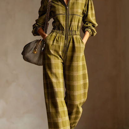 Printed Women'S Fashion Hooded Long-Sleeve Jumpsuit | Casual Style, Perfect for Spring/Fall, Brand: SCACTO