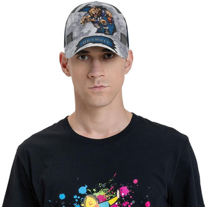 Men's Baseball Cap, 1 Detroit Baseball Cap 3D Printed Patchwork Adjustable Snapback Baseball Cap Unisex Fan Gift