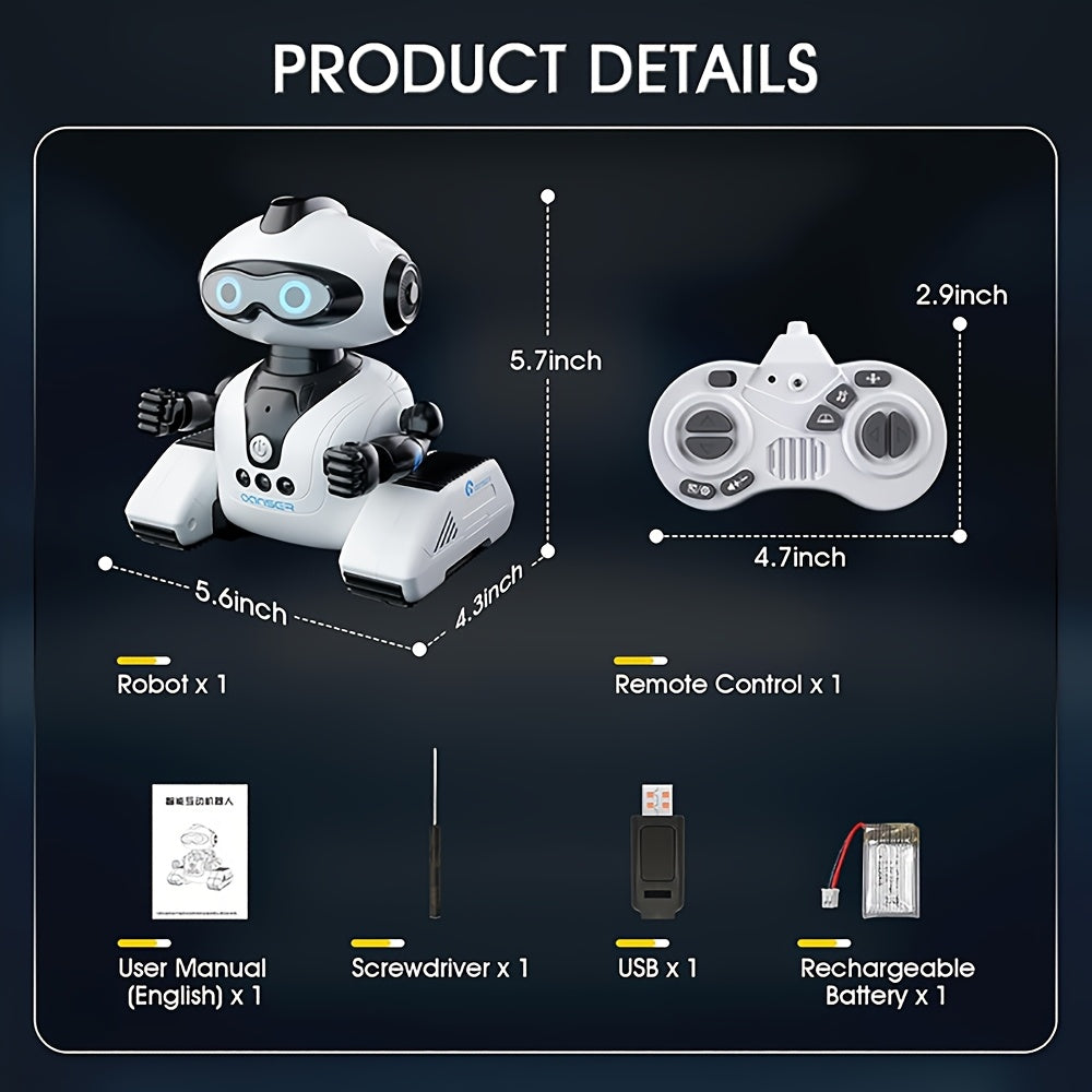 Gesture Sensing Robot With Storytelling, Singing And Dancing Functions, MultitaLight Beigeg, Performance/ Editing Programming And Other Features, Suitable As A Birthday Gift For Kid