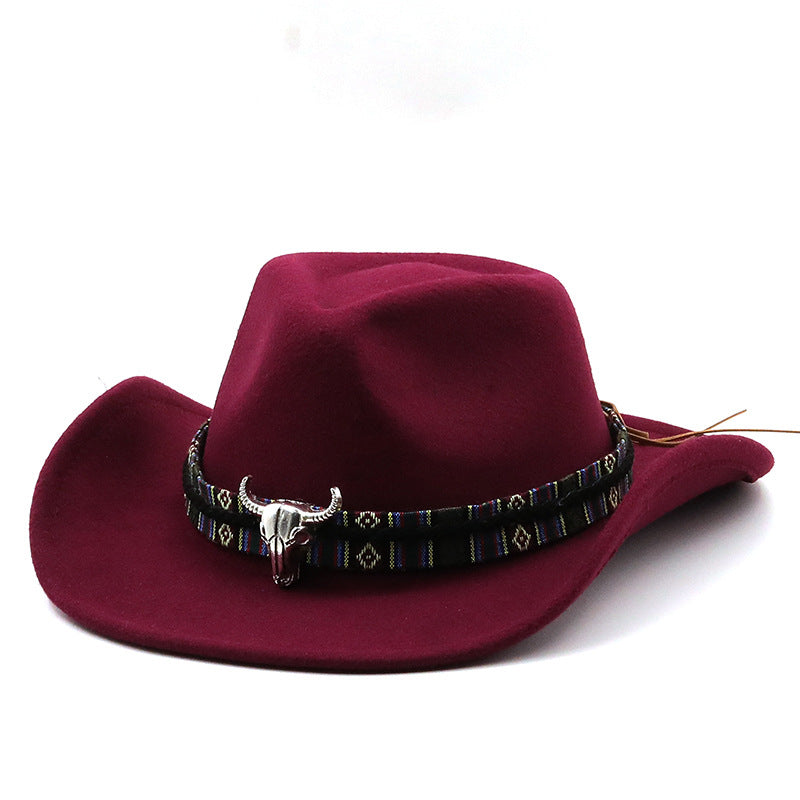 Men's & Women's Western Cowboy Hat with Tweed Jazz - Wide Brim Felt for all-Weather, Non-Textile Durable Design, Black for horseback Riding, Festivals, Ranch - Unisex Cowboy/Cowgirl