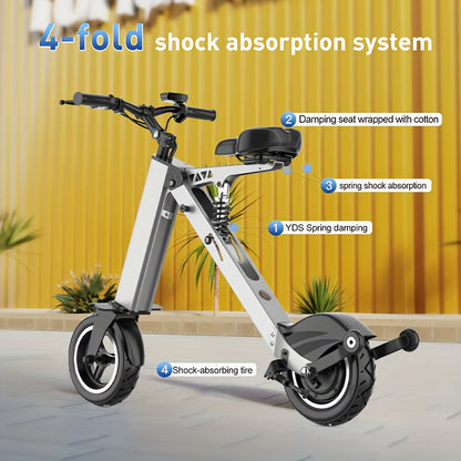 2Wheels 10'' Tires Electric Scooter 36V 7.5AH Battery 250W Motor 15Mph 15Miles, Electric Scooter for Women, Scooter Electric Fast, Scooter, Electric Scooter with Seat, Lastmile Transport, Urban Commuting, Modern Mobility, Por