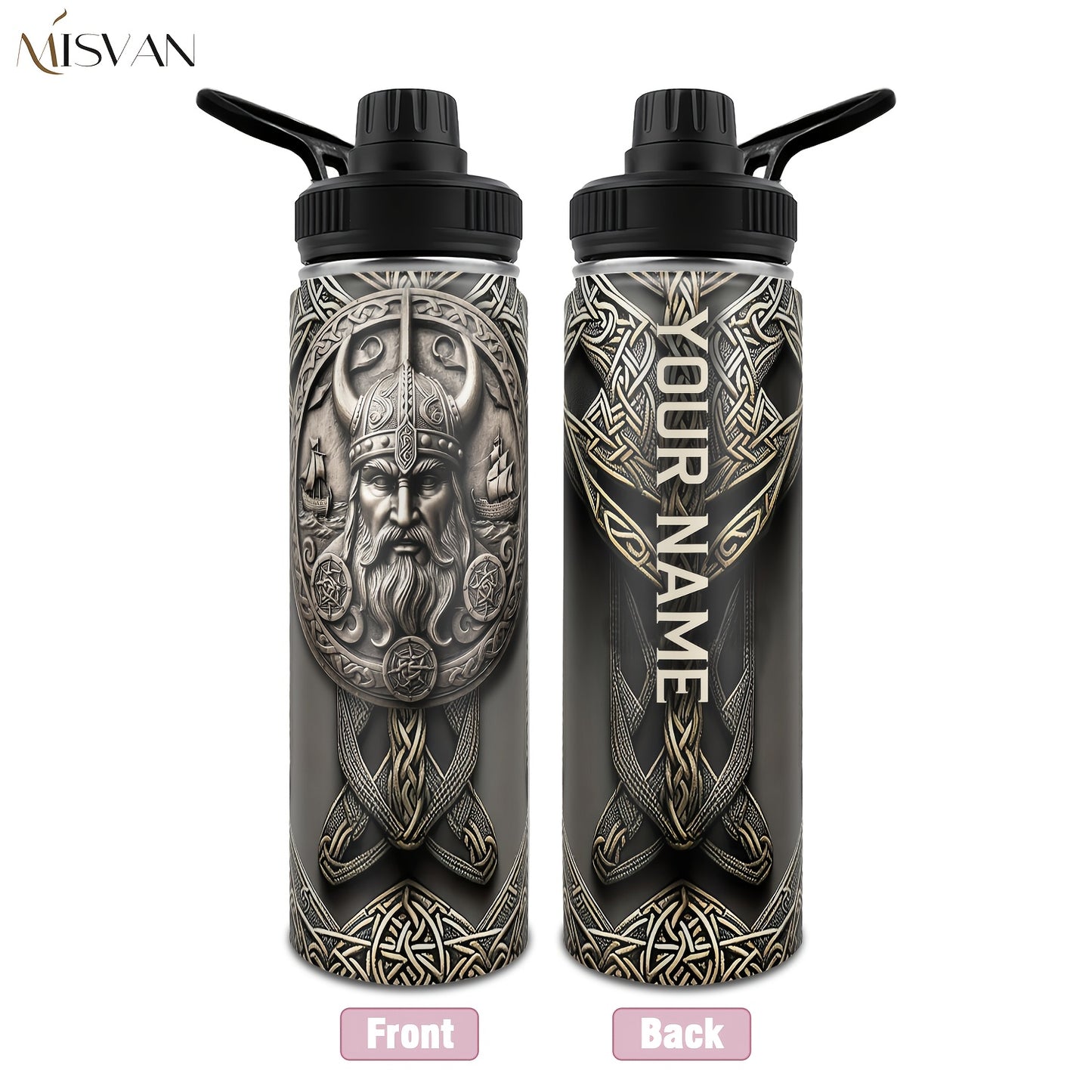 [Custom] 1pc, Beautiful and Personalized Print. 20oz, 22oz, 40oz Steel Insulated Bottle Cups with Lids. Drinkware for Summer and Winter. Outdoor Travel Sports Accessories. The Best Gift for Mother's Day, Father's Day, Other F