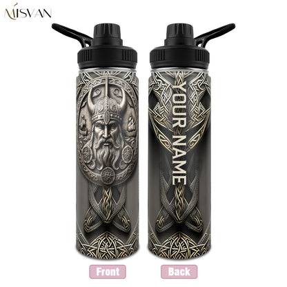 [Custom] 1pc, Beautiful and Personalized Print. 20oz, 22oz, 40oz Steel Insulated Bottle Cups with Lids. Drinkware for Summer and Winter. Outdoor Travel Sports Accessories. The Best Gift for Mother's Day, Father's Day, Other F