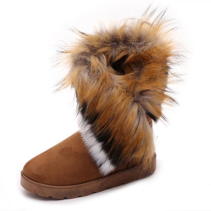Women'S Plus Size & Wide Width Genuine Snow Boots - Ultra-Warm Thermal Insulated Winter Boots with Lining, Heavy Duty Cold Weather Traction, Cozy Round Toe & Arch Support, Durable Synthetic Upper & EVA Cushioned Insole for Ic