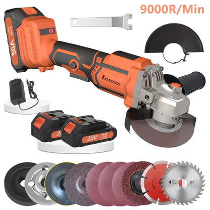 Angle Grinder 4-1/2 Inch Electric Grinder Tools 750W 6.5 Amp Metal Grinder, 11500 RPM, with Grinding, Auxiliary Handle, Christmas Gift, Shipped From Local Warehouse