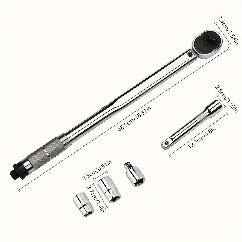 NEW Torque Preset Torque Wrench Multifunctional Multipurpose Torque Tool Kit for Mobile Phone Repair and Auto Repair, Portable Torque Wrench, Mobile Phone Repair Tool, Sleek Metallic Finish, Robust Construction
