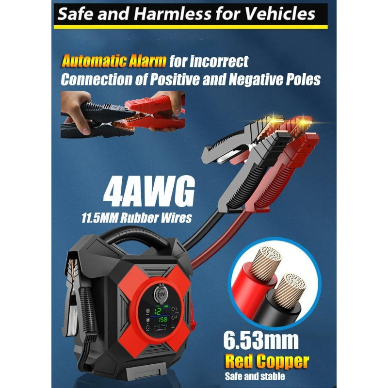 Heavy Duty Jump Starter, DM1264 30000A Ultrasafe 12V Battery Jumper Starter Portable, -40F° Startall Cat Battery Booster Pack for Semi Truck Gasoline and Diesel Engines Up to 26.15gal, Class8, Emergency Power Supply, Vehicle