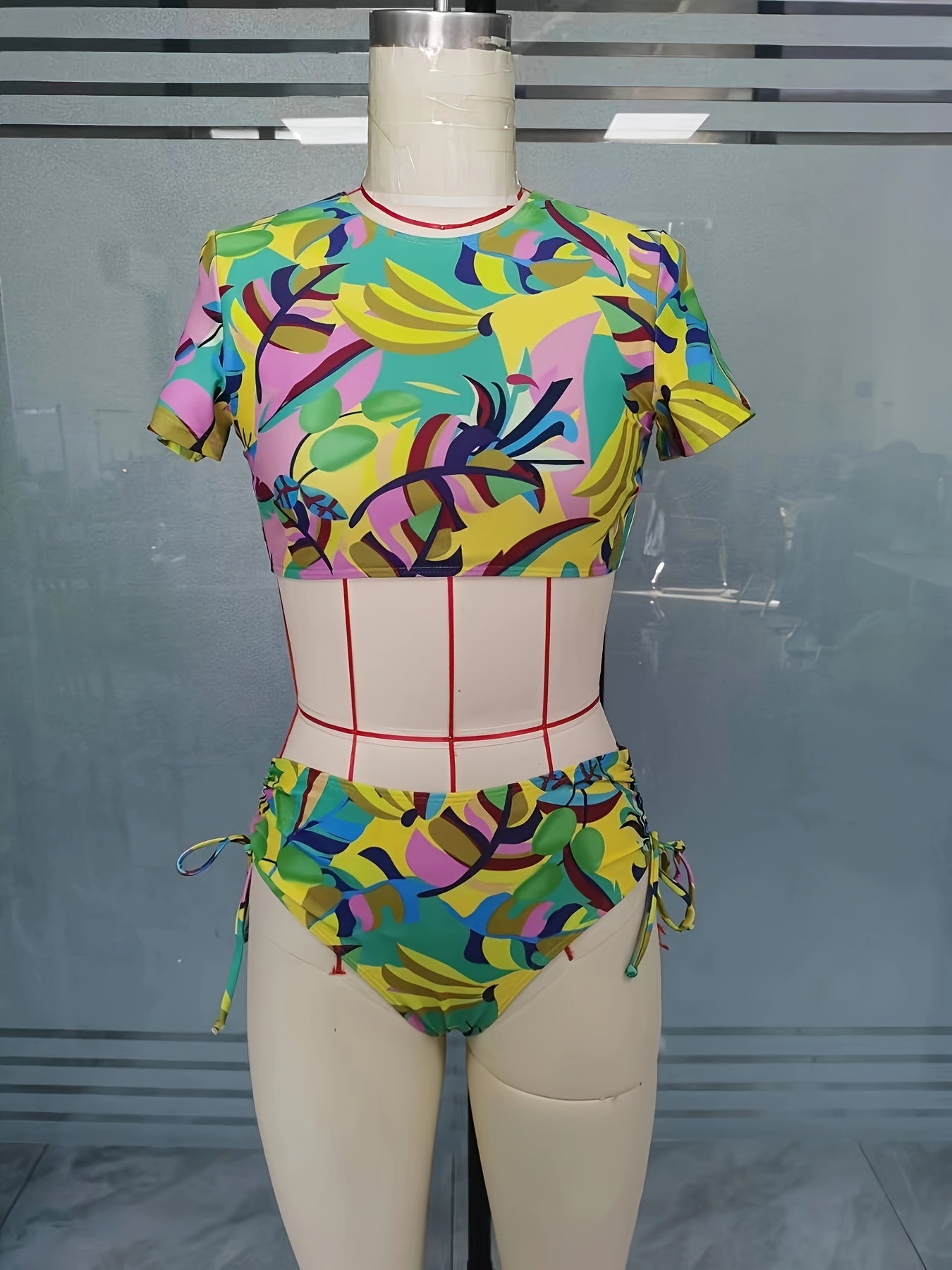 Women's Conservative Vacation Fashion Tankini Set