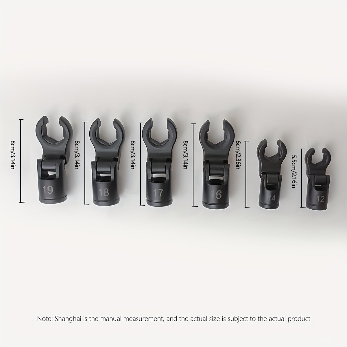 6 adjustable nozzle oil pipe wrenches, interchangeable open-end wrenches, can be used for repairing bicycles, cars, machines, product assembly, etc. Suitable for daily household maintenance