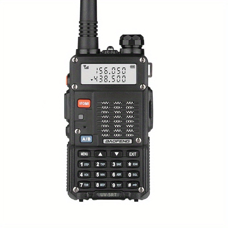 BAOFENG Upgraded UV-5R Dual Band 10 Km Long Range Two-Way Radio BF-UV5RT FM Transceiver Suitable for Car Driving, Outdoor Camping, Wilderness Hunting etc, Without Battery