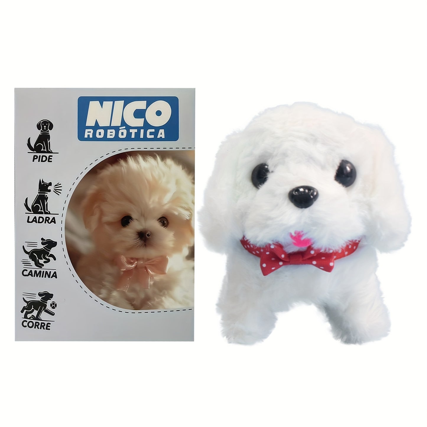2025 New Robot Dog, Robot Puppy That Acts Like A Real Puppy, - My Realistic Robotic Puppy, Dog Robot for Children, Robot Dog - Walking, Barking, Tail Wagging, Gift a Towing Rope, Birthday Gift