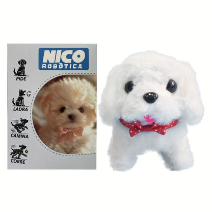 2025 New Robot Dog, Robot Puppy That Acts Like A Real Puppy, - My Realistic Robotic Puppy, Dog Robot for Children, Robot Dog - Walking, Barking, Tail Wagging, Gift a Towing Rope, Birthday Gift