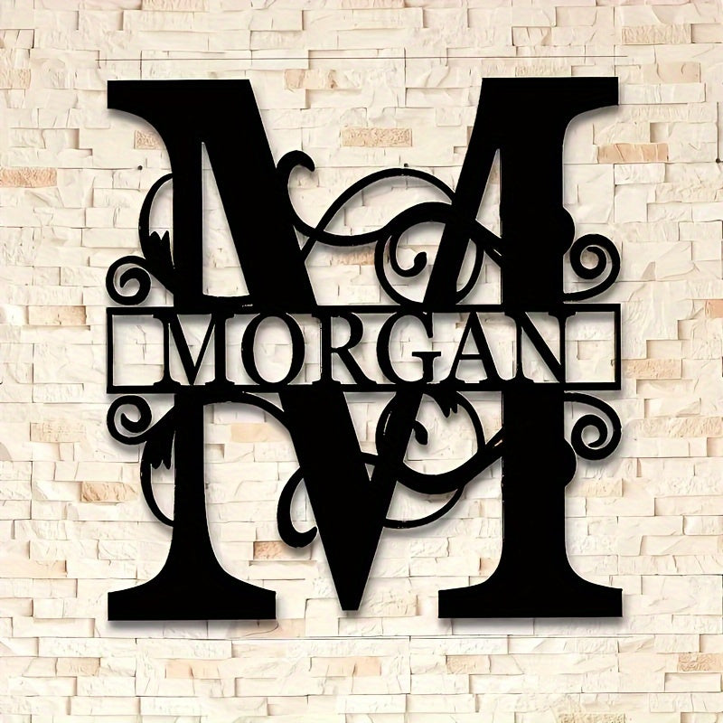 1pc Customizable Metal Sign, Personalized Split Letter Metal Craft Signage, Custom Letter, Perfect Gift for Friends & Family, Wall Art, Home Decor Halloween Christmas Decorations