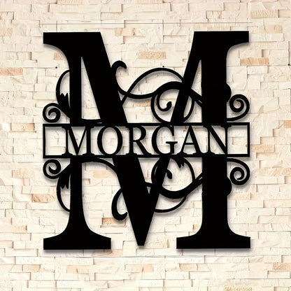 1pc Customizable Metal Sign, Personalized Split Letter Metal Craft Signage, Custom Letter, Perfect Gift for Friends & Family, Wall Art, Home Decor Halloween Christmas Decorations