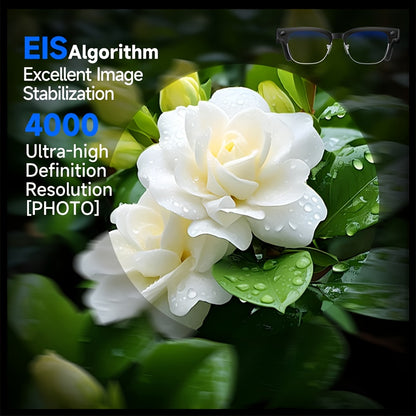 Brand New Design - New Arrival - Stylish Glasses With Smart Camera | Wireless Calling And Music Playback | Real-time Multi-language Translation | HD Video Recording | UV Protection | Lightweight, Hands-free Design - Perfect F