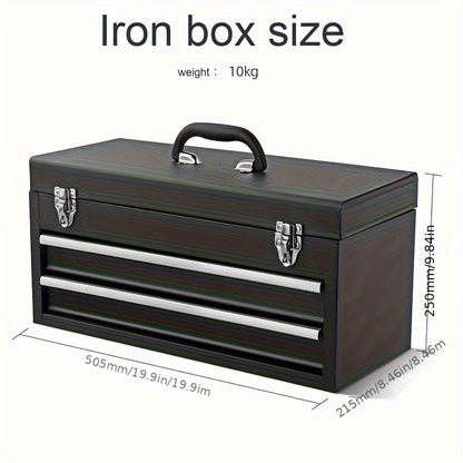 Tool Set, Car Repair Tool Set with Metal Toolbox Storage Box, Toolbox Storage Box with Drawers, Car Portable Iron Toolbox, Hand Tool Set, - Perfect for Maintenance Workers, Father's Day, Valentine's Day Gifts