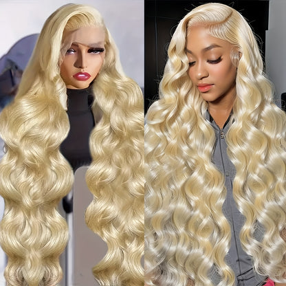 Blond 613 Human Hair Wig 210 Density 30 40Inch Body wave Human Hair Wig 613 Hd Lace Frontal Wig 13x6 Pre Plucked Brazilian Hair