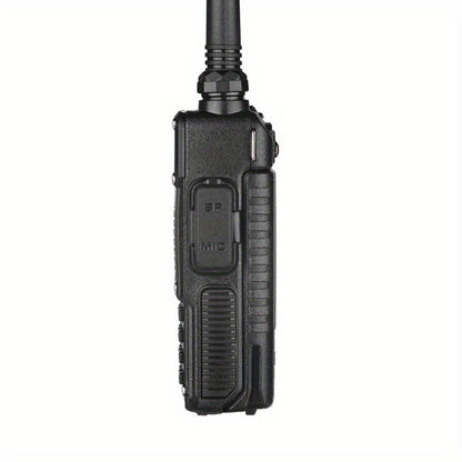 BAOFENG Upgraded UV-5R Dual Band 10 Km Long Range Two-Way Radio BF-UV5RT FM Transceiver Suitable for Car Driving, Outdoor Camping, Wilderness Hunting etc, Without Battery